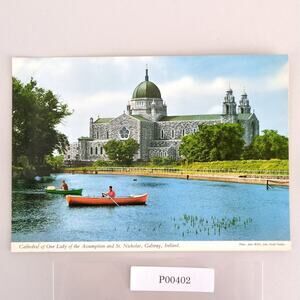 Our Lady Assumption St Nicholas Cathedral Galway Ireland John Hinde 60s Postcard